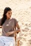 قطعتان من تيشيرتات نسائية بأكمام قابلة للطي وياقة دائرية - 7