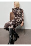 Asymmetric dress with floral print - 7