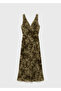V-Neck Jacquard Dress - 3