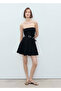 Strapless Pleated Short Dress - 2