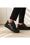 Charcoal Patent Leather Men's Shoes - Shiny Premium Smart Casual Comfortable Daily Sneaker Kb X16 - 7