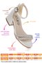 Sarer Vakko Stoned Girl's 3 cm Heeled Sandals Evening Dress Shoes - 2