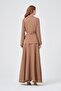 Women's Sequin Embroidered Belt Detailed 3-Piece Set Cocoa 31375 - 6