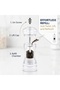Salt and Pepper Mill Grinder, Acrylic 6 Inch Manual Salt and Pepper Grinder - 2