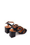 1721 Women's 7 cm Square Heeled Comfortable Summer Shoes - 4