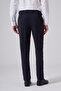 Men's Navy Blue Slim Fit Buckle Trousers - 5