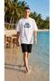 Linea Men's White Oversize T-Shirt - 2