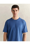 Men's Blue Short Sleeve T-Shirt - 4