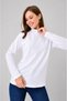 White Long Sleeve Body Blouse Tunic Hijab Body Badi Women's White Blouse Women's Blouse