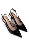 Women's Genuine Leather Black Patent Leather High Heels - 2