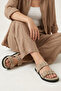 , Women's Genuine Leather Slippers 1611062Z4050 Beige