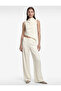 High Waist Wide Leg Satin Palazzo Trousers