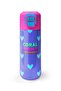 Kids Lavender Pink Heart Patterned Straw and Direct Drinking Steel Thermos 500 ml 31922 - 5