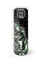 Kids Dark Green Black Dinosaur Patterned Steel Thermos with Straw and Direct Drinking 500 ml 31934 - 5