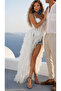 Strappy Sequin Detailed Lace Bustier - 2