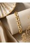 Women's Gold Color Stainless Steel Chain Bracelet |   Stone Detailed Premium Design - 3