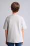 100% Cotton Oversized Crew Neck Printed Short Sleeve Gray T-Shirt for Boys H8204A826Hs - 5
