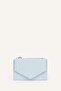 Women's Faux Leather Light Blue Wallet I1084Axns - 2