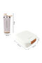 Mega Flex Bento Lunch Box 1864ml w/ Sip Core Stainless Steel Bottle 720ml | Leakproof Meal Box w/ Steel Jar – Ivory Terracotta - 9