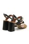 Women's / Girls' Sandals 4D5214DP Donna Serena VIT.SETA MARE P Legno+Nero - 4