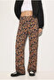 2 Pieces Comfortable Fit High Waist Wide-Leg Viscose Mix Women's Trousers - 6