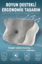 Nova Visco Pillow Orthopedic Neck Support Memory Foam Ergonomic Pillow Gray Viscose Cover 62X42X13/10Cm - 2