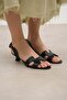 Romy Black Color Women's Low Heeled Shoes - 4