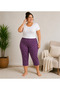 Lycra Ring Viscose King Size Capri Pajama Bottoms 6021