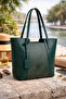 Green Textured Panel Shoulder Bag |   Green Mt1589 - 6