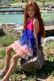 Rainbow Sleeveless Frilly Girl's Tutu Dress - 3