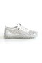 Otja White Genuine Leather Laser Laced Orthopedic Sports Shoes - 3