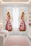 Pink Princess Butterfly Double Winged Children's Room Curtain