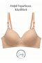 Triangular Minimizer Cotton Bra Without Underwire 2 Pack - 4