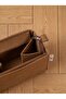 Milky Coffee Color Fixed Zipper Bag Organizer - 4