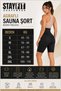 Agraflı Sauna Shorts Women's High Waist Slimming Corset Shorts - 7