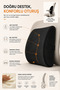 Visko Vehicle Orthopedic Waist Cushion Car Seat Cushion Backrest Cushion Waist Support Pillow - 3