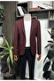 Italian Style Men's Slim Fit Blazer Single Jacket Slim Fit