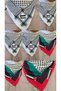 7 Palestine Themed Scarf 50X50 Unisex Suitable for Daily Use Shawl Kefiye Palestine Flag