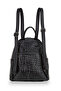 Genuine Leather Black-Croco-Patent Leather Women's Backpack Blm01 9550-1 - 3