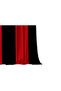 Red Black Champion Double Winged Children's Room Background Curtain - 2