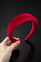 New Year's Red Velvet Red Thick Domed Women's Crown Accessory - 2