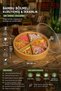 Bamboo Oval Snack Bowl with Lid