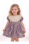 Girl's Floral Patterned Lace Detailed Short Sleeve Summer Dress (2-5 Years)