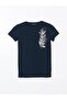 Crew Neck Sequin Embroidered Women's T-Shirt (S5) - 5