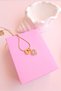 Letter C Necklace - C Letter Necklace - Steel Letter Necklace - Heart Letter Necklace - 3