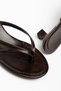 Loli Acı Brown Flip Flops Heeled Slippers Orthopedic Women's Sandals - 3