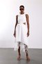 Ecru Lace Waist Detailed Dress 37639 - 4