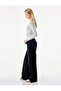 Viscose Blended Gathered Boat Neck Layered Long Sleeve T-Shirt - 3
