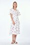Digital Printed Dress with Giped Bust