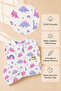 100% Cotton Patterned Baby Girl Sleeping Bag 0-6 Months Zippered Snap Sleeves Seasonal Hat Newborn - 2
